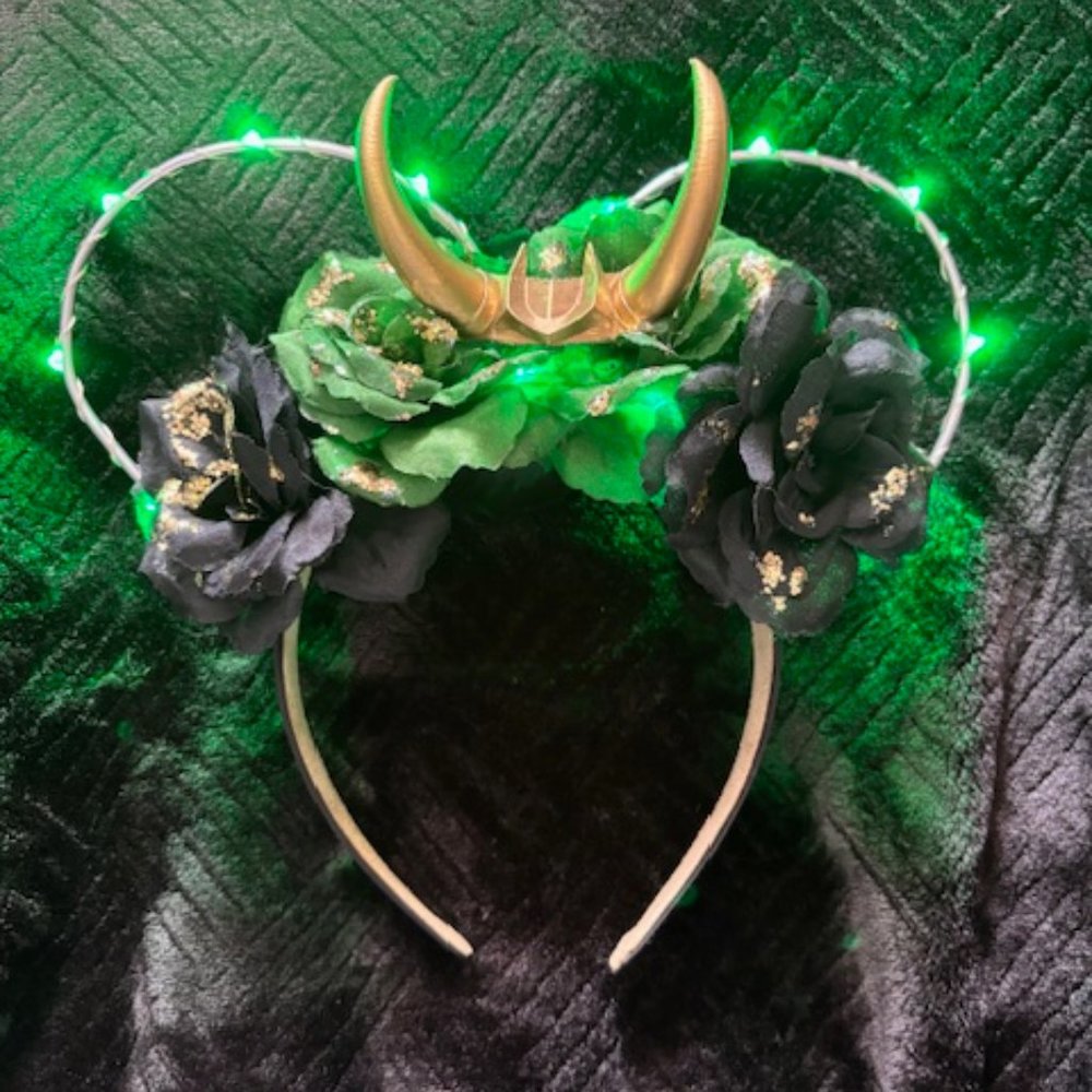Custom Loki Light Up Mickey Ears - Picture 2 of 4